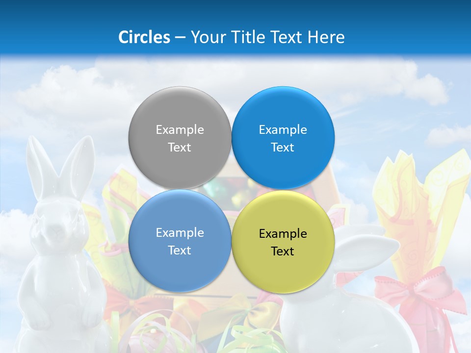 Eggs Clouds Decoration PowerPoint Template