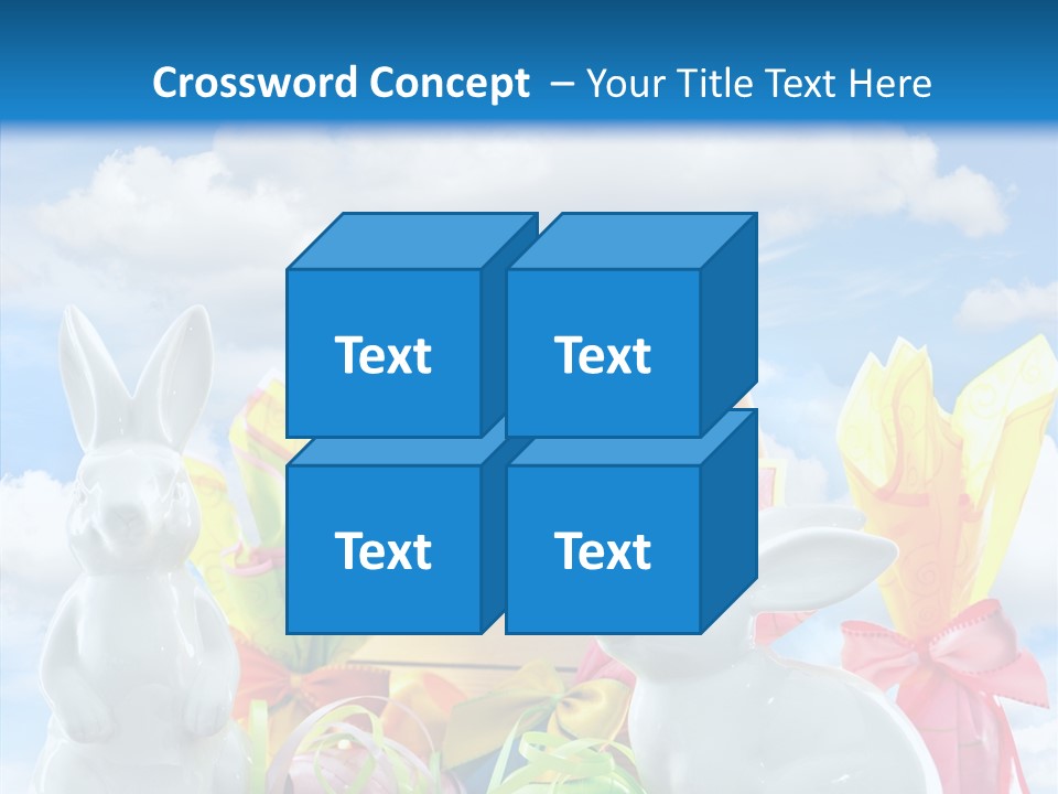 Eggs Clouds Decoration PowerPoint Template