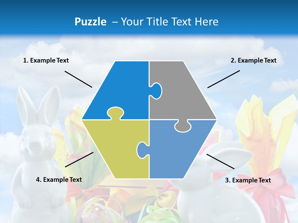 Eggs Clouds Decoration PowerPoint Template