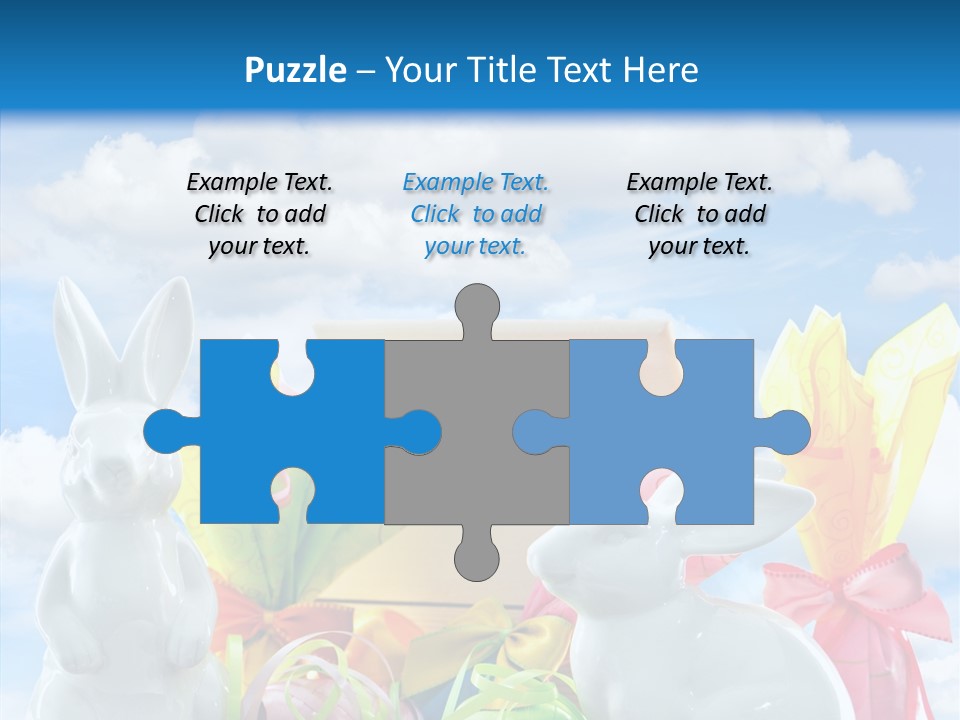 Eggs Clouds Decoration PowerPoint Template