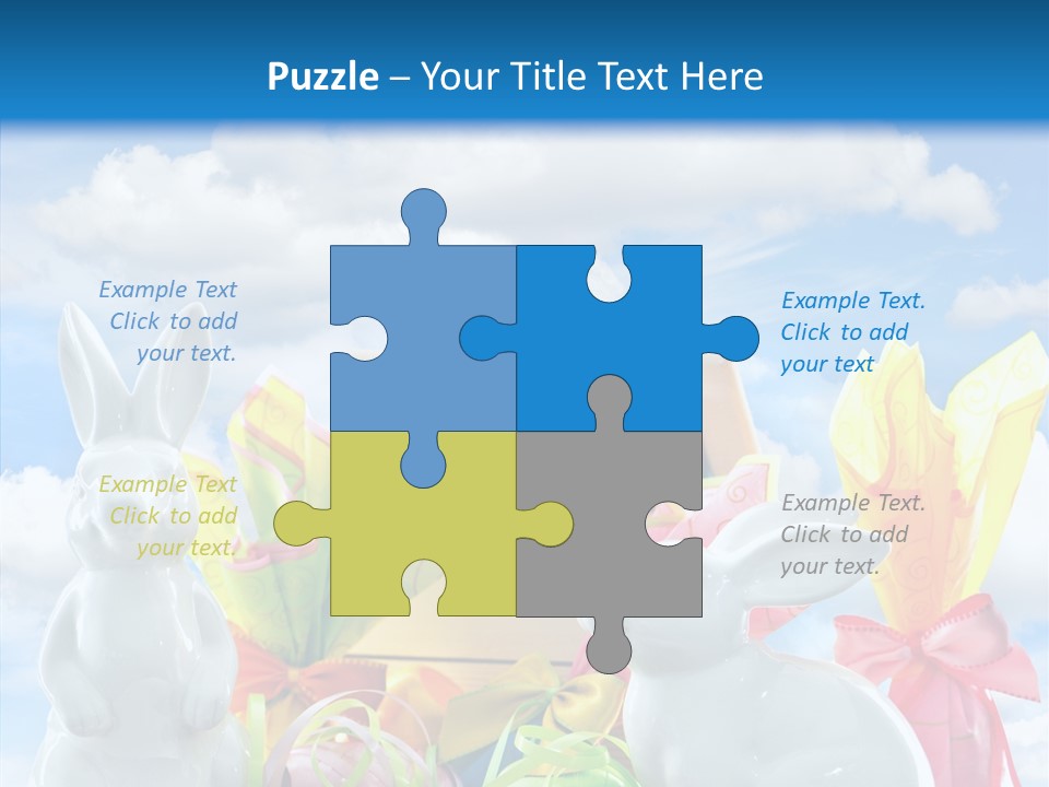 Eggs Clouds Decoration PowerPoint Template