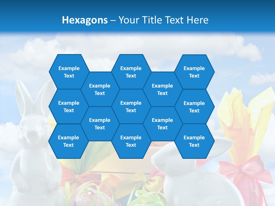 Eggs Clouds Decoration PowerPoint Template