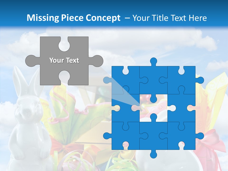 Eggs Clouds Decoration PowerPoint Template