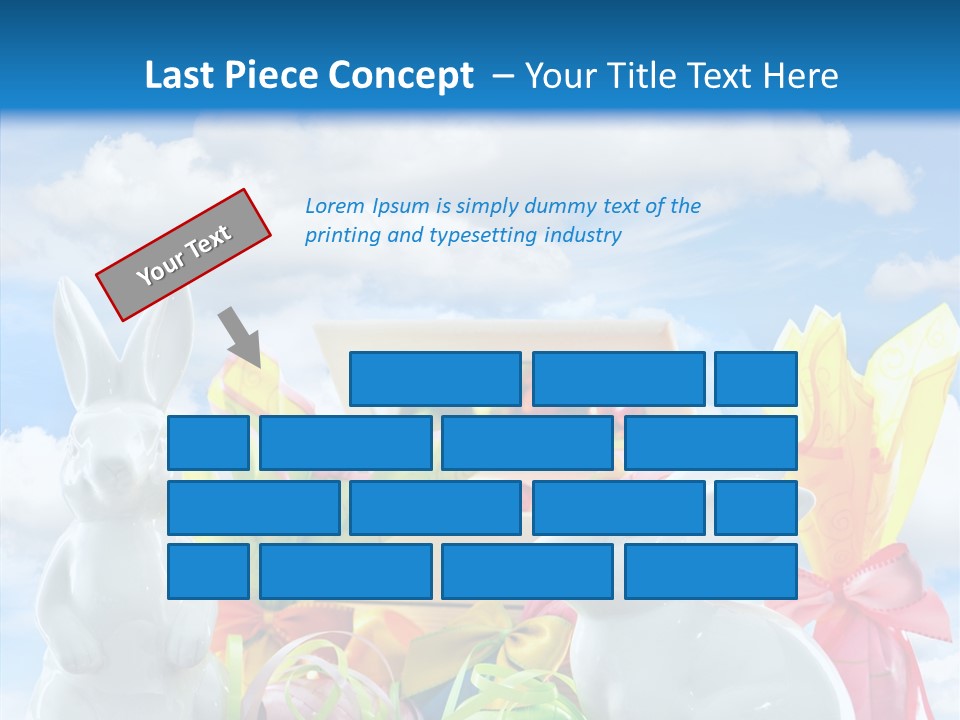 Eggs Clouds Decoration PowerPoint Template