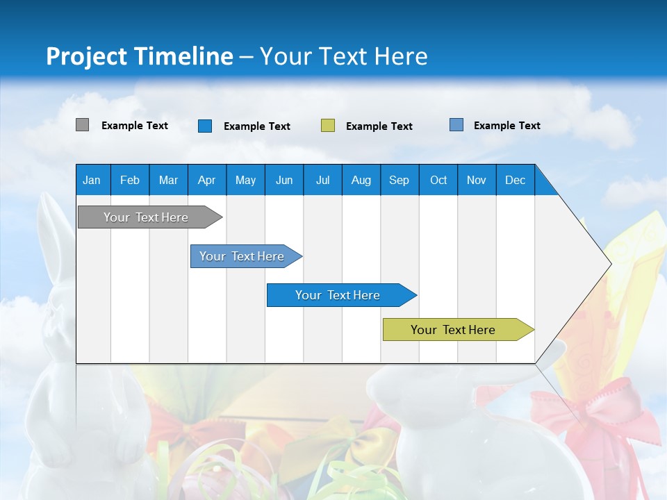 Eggs Clouds Decoration PowerPoint Template