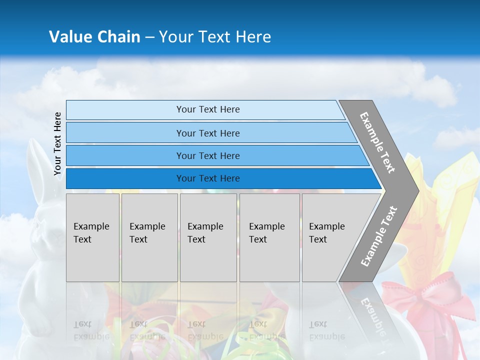 Eggs Clouds Decoration PowerPoint Template