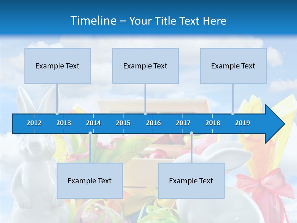 Eggs Clouds Decoration PowerPoint Template