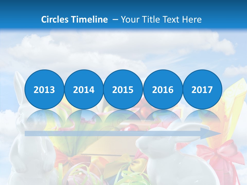 Eggs Clouds Decoration PowerPoint Template