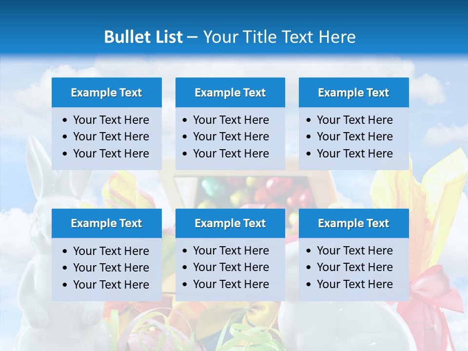 Eggs Clouds Decoration PowerPoint Template