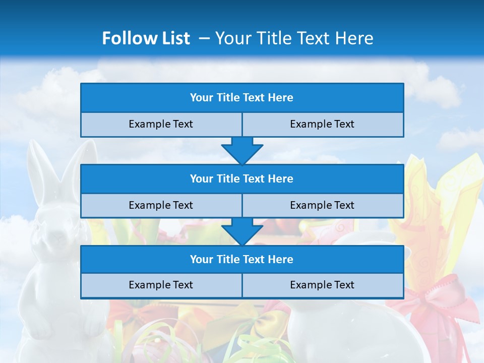 Eggs Clouds Decoration PowerPoint Template
