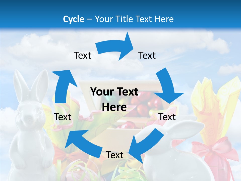 Eggs Clouds Decoration PowerPoint Template