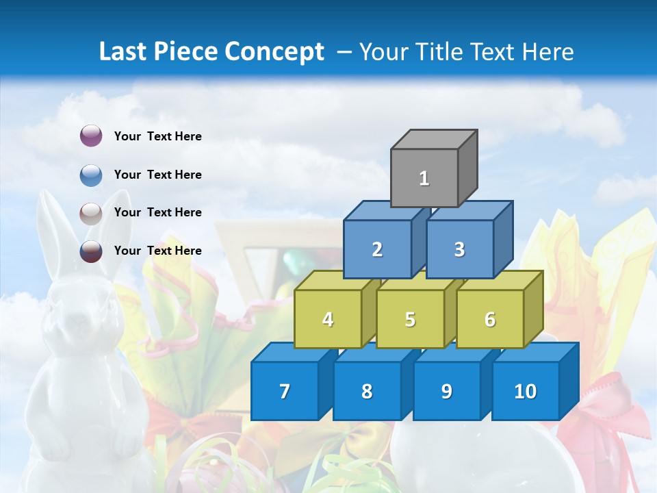 Eggs Clouds Decoration PowerPoint Template