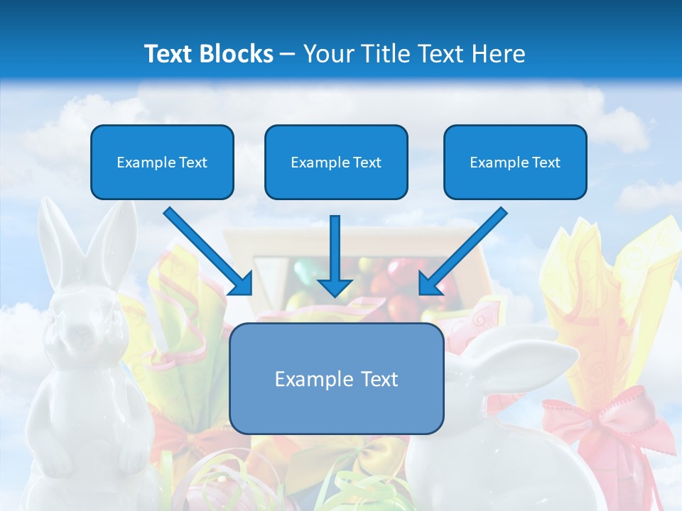 Eggs Clouds Decoration PowerPoint Template