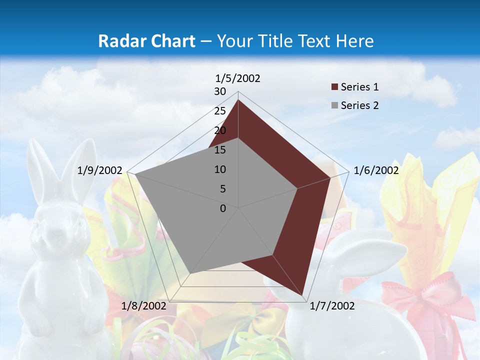 Eggs Clouds Decoration PowerPoint Template