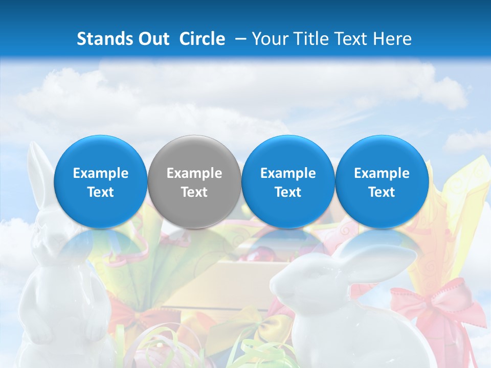 Eggs Clouds Decoration PowerPoint Template