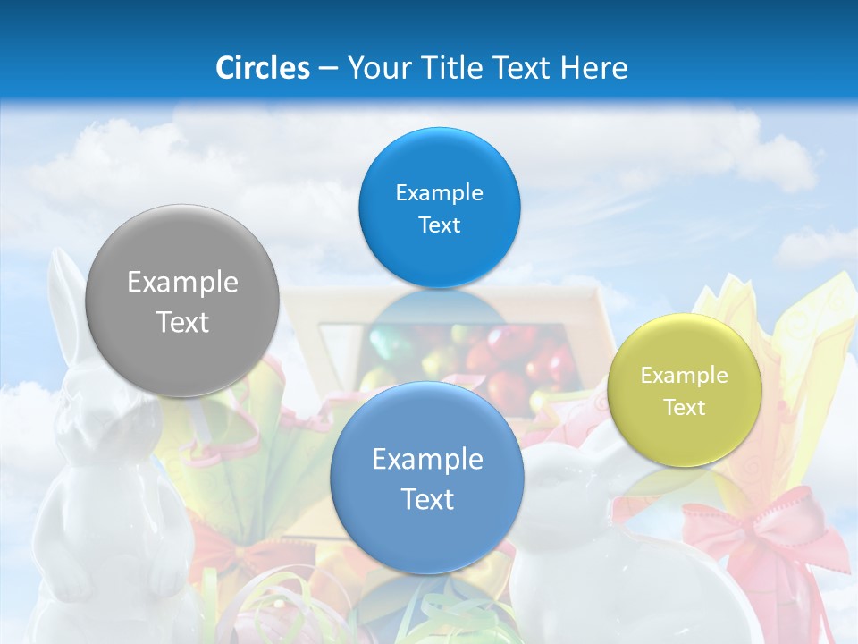 Eggs Clouds Decoration PowerPoint Template