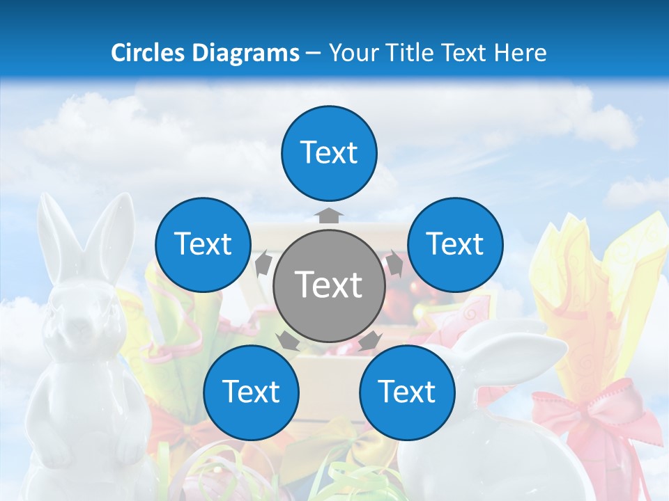 Eggs Clouds Decoration PowerPoint Template