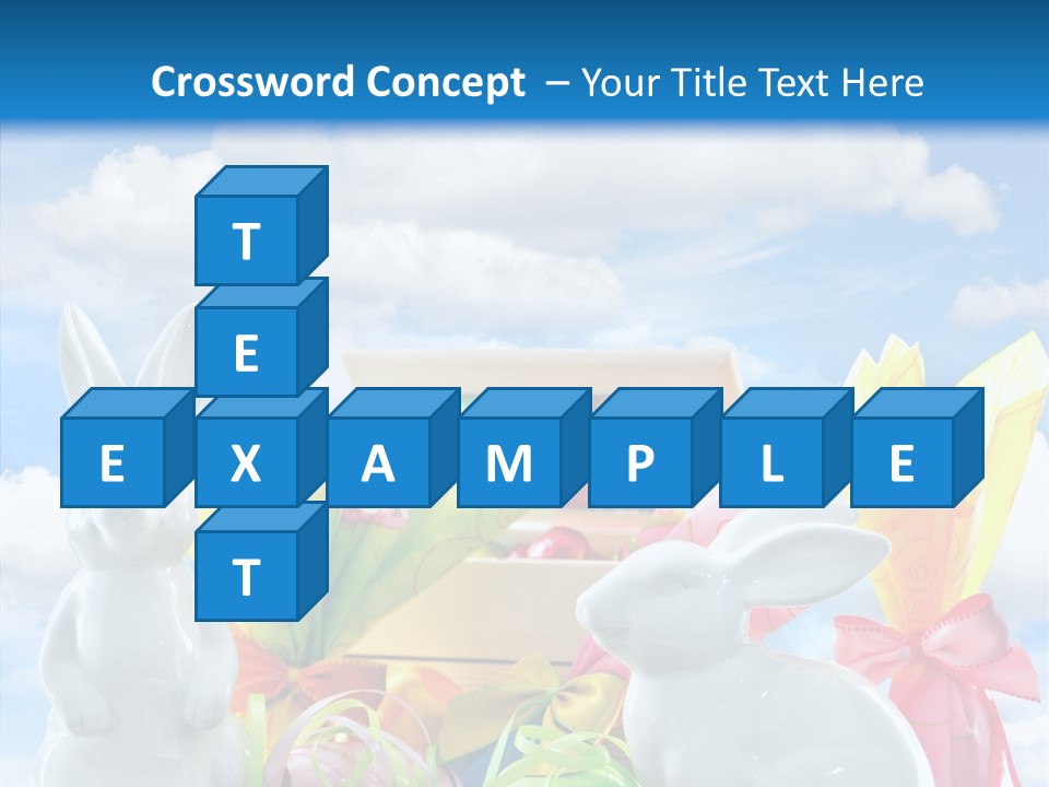 Eggs Clouds Decoration PowerPoint Template