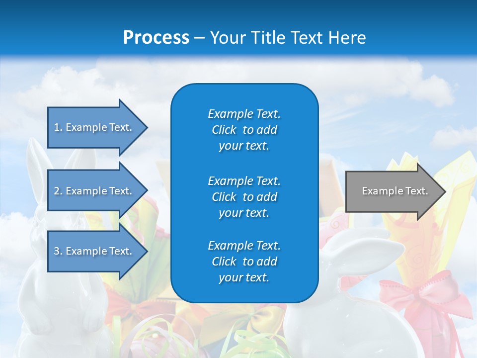 Eggs Clouds Decoration PowerPoint Template