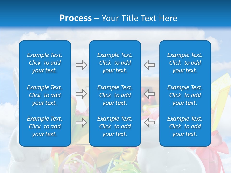 Eggs Clouds Decoration PowerPoint Template