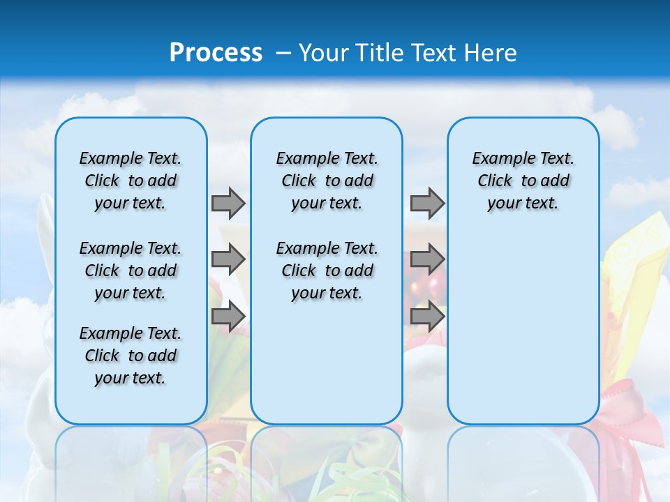 Eggs Clouds Decoration PowerPoint Template