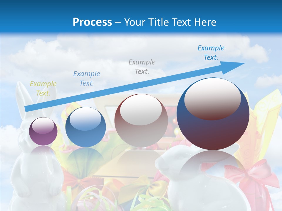 Eggs Clouds Decoration PowerPoint Template