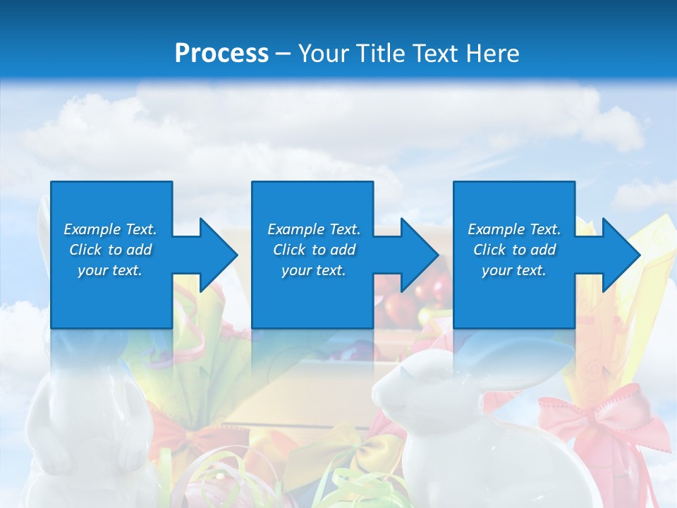 Eggs Clouds Decoration PowerPoint Template