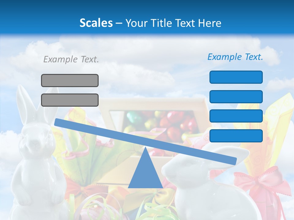 Eggs Clouds Decoration PowerPoint Template