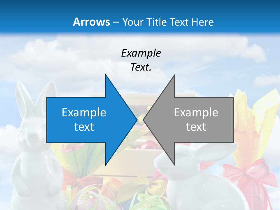 Eggs Clouds Decoration PowerPoint Template