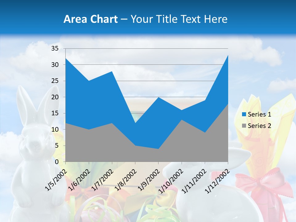 Eggs Clouds Decoration PowerPoint Template
