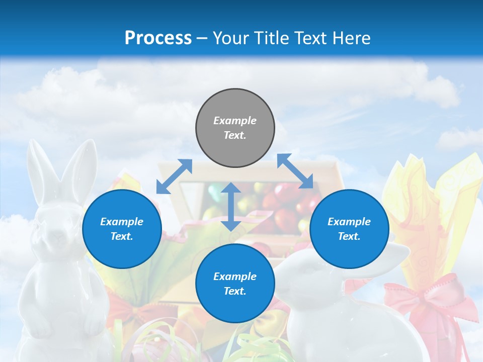 Eggs Clouds Decoration PowerPoint Template
