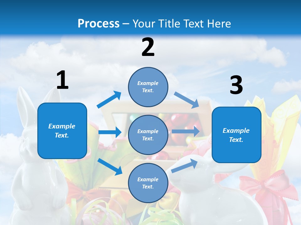 Eggs Clouds Decoration PowerPoint Template