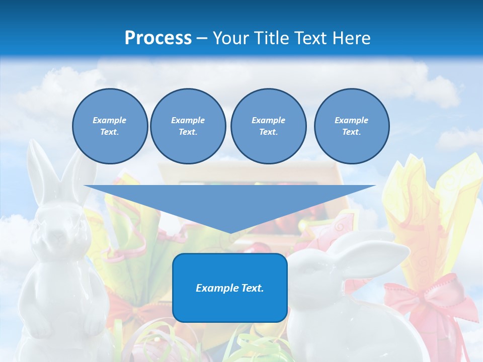 Eggs Clouds Decoration PowerPoint Template