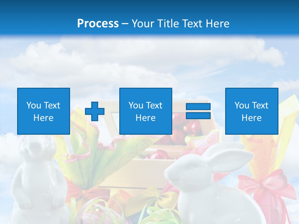 Eggs Clouds Decoration PowerPoint Template