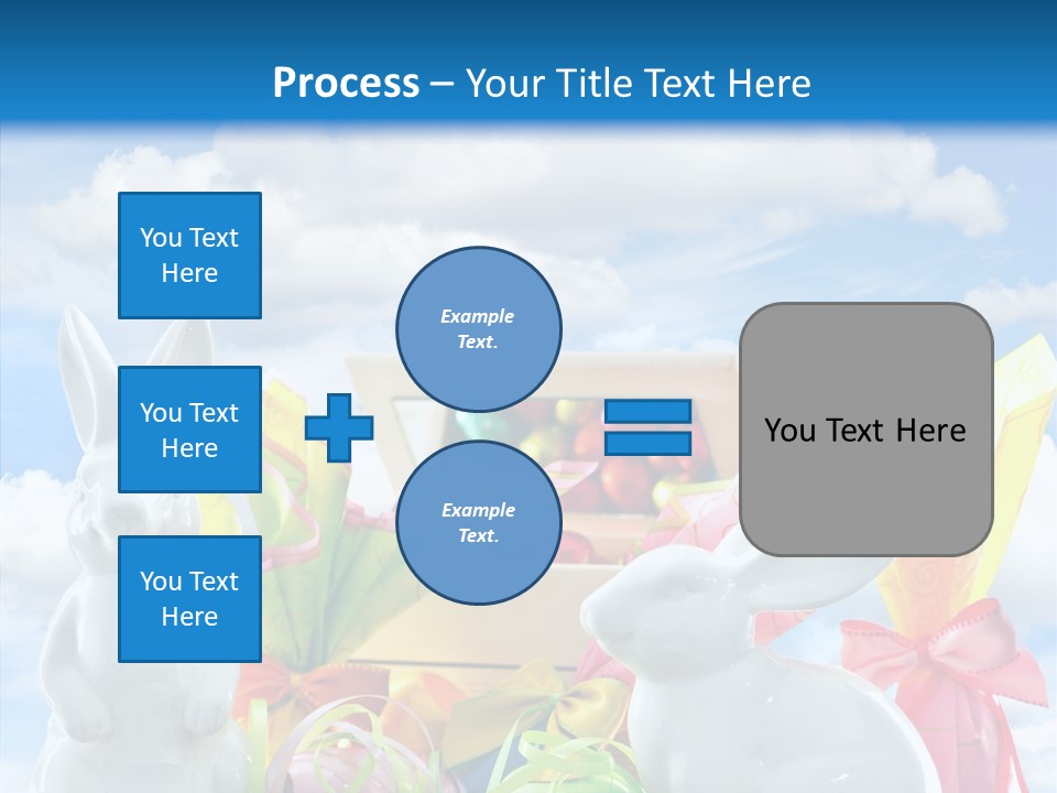 Eggs Clouds Decoration PowerPoint Template