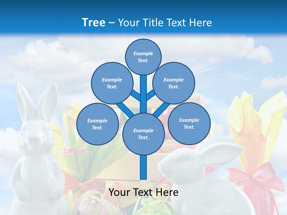 Eggs Clouds Decoration PowerPoint Template