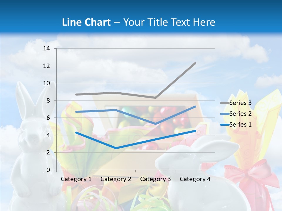 Eggs Clouds Decoration PowerPoint Template