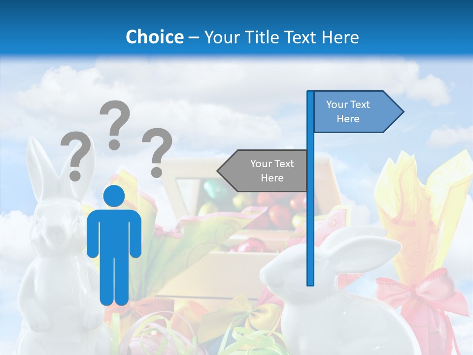 Eggs Clouds Decoration PowerPoint Template