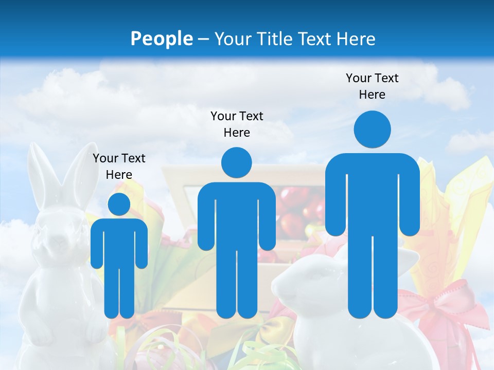 Eggs Clouds Decoration PowerPoint Template