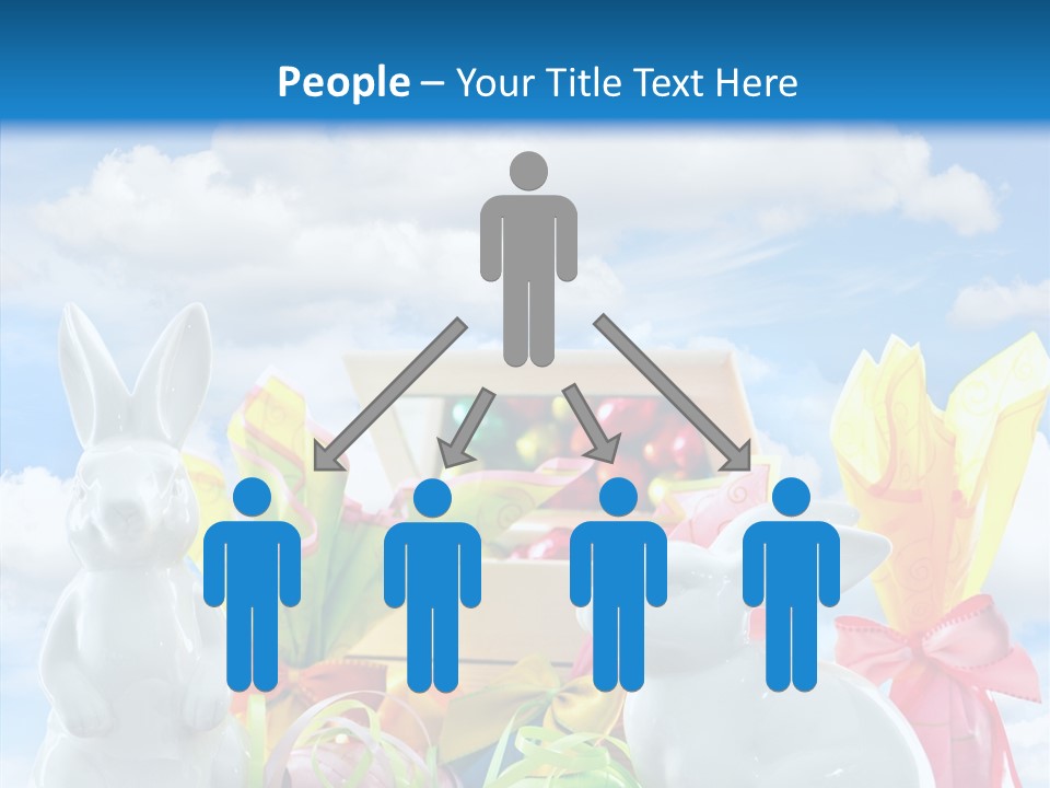 Eggs Clouds Decoration PowerPoint Template