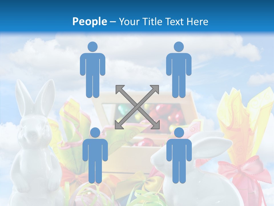 Eggs Clouds Decoration PowerPoint Template