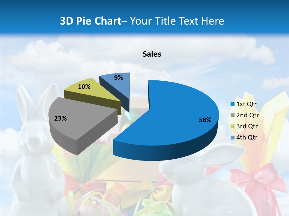 Eggs Clouds Decoration PowerPoint Template