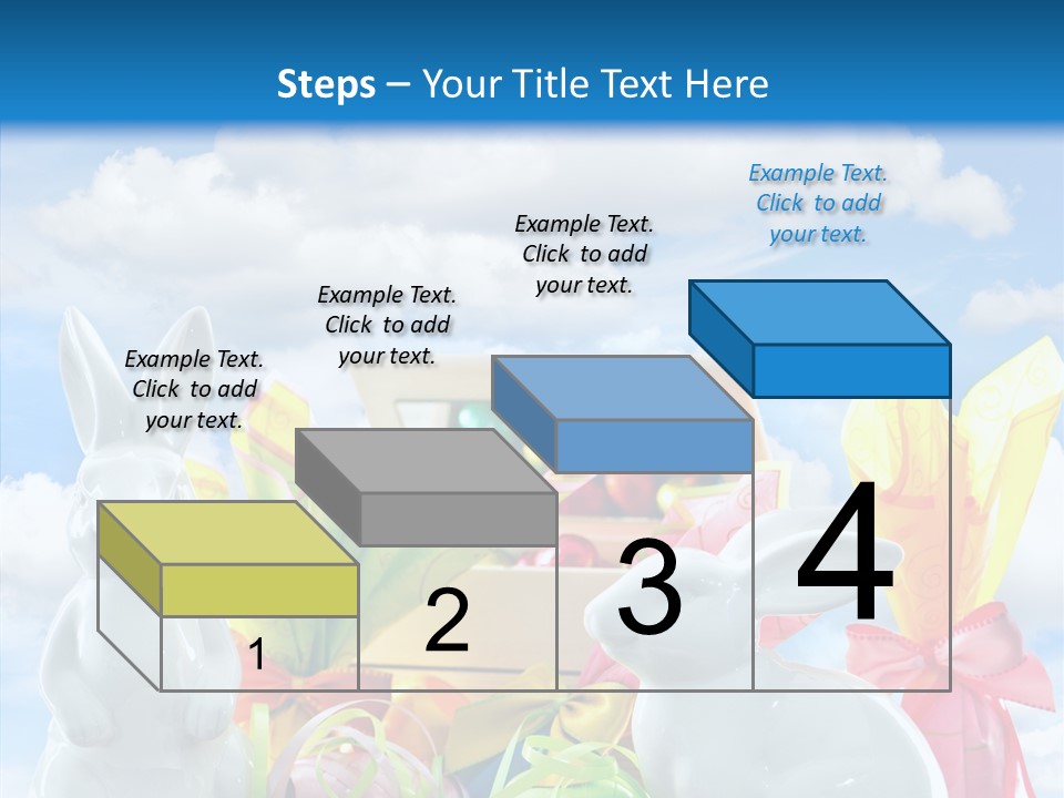 Eggs Clouds Decoration PowerPoint Template