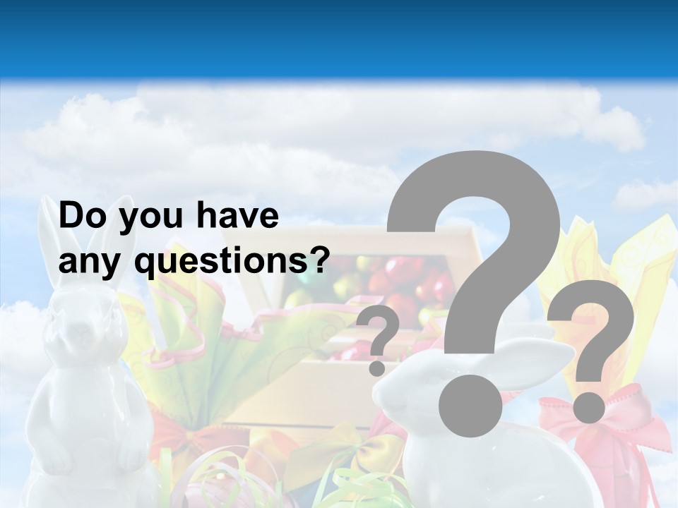 Eggs Clouds Decoration PowerPoint Template