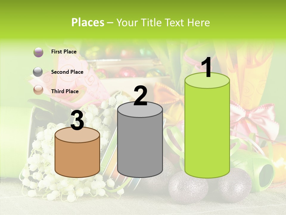 Ribbon Praline Celebration PowerPoint Template