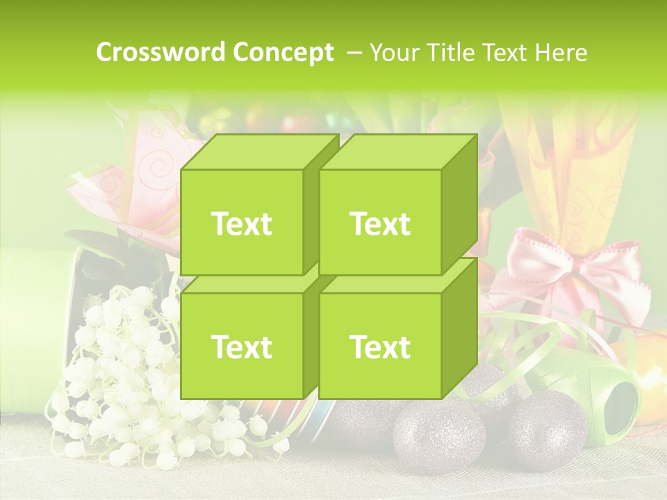 Ribbon Praline Celebration PowerPoint Template