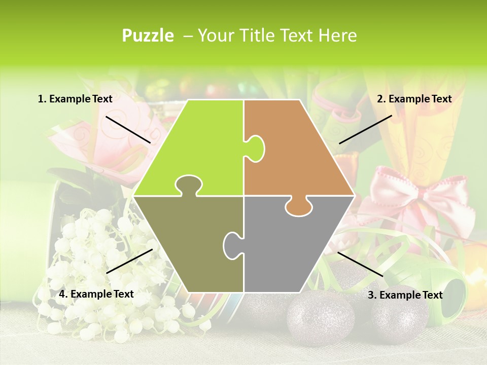 Ribbon Praline Celebration PowerPoint Template