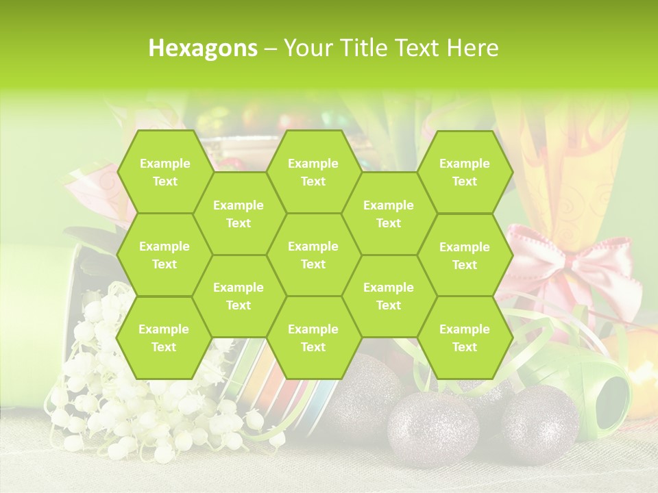 Ribbon Praline Celebration PowerPoint Template