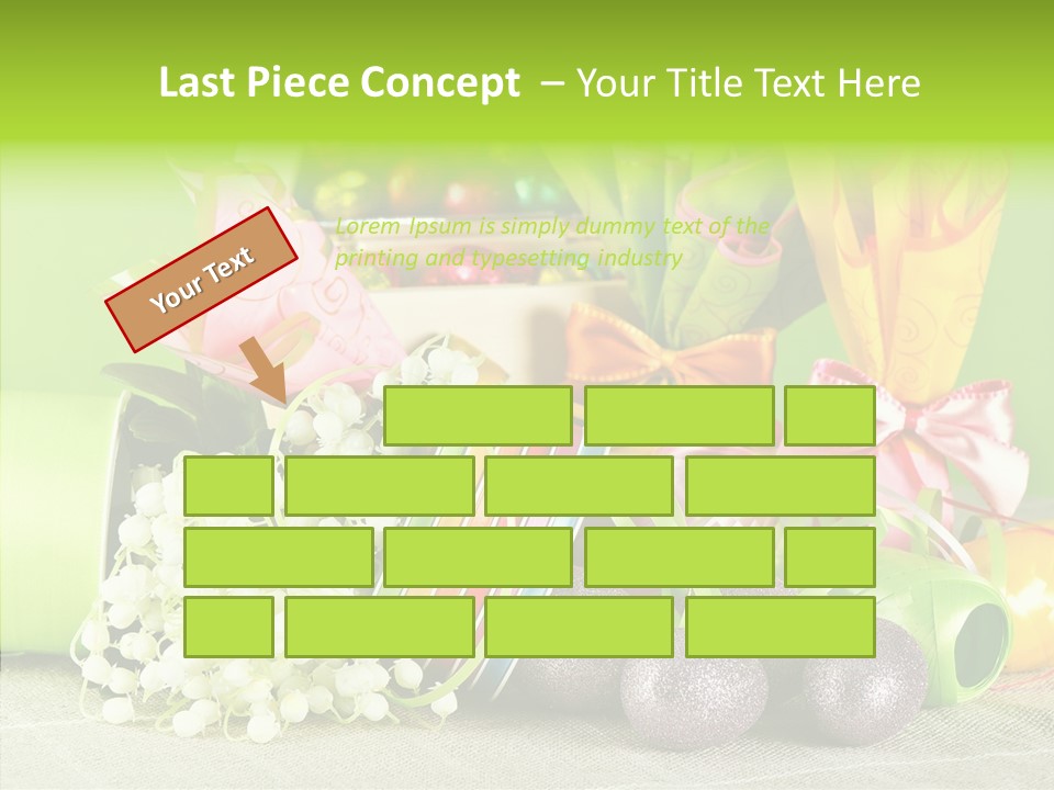 Ribbon Praline Celebration PowerPoint Template