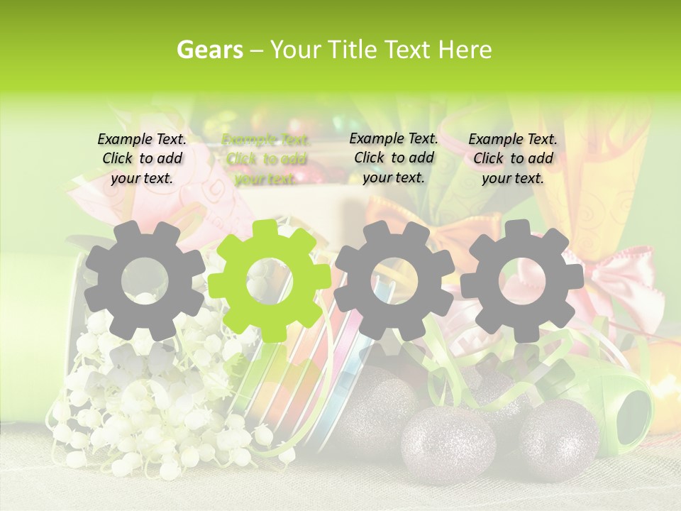 Ribbon Praline Celebration PowerPoint Template